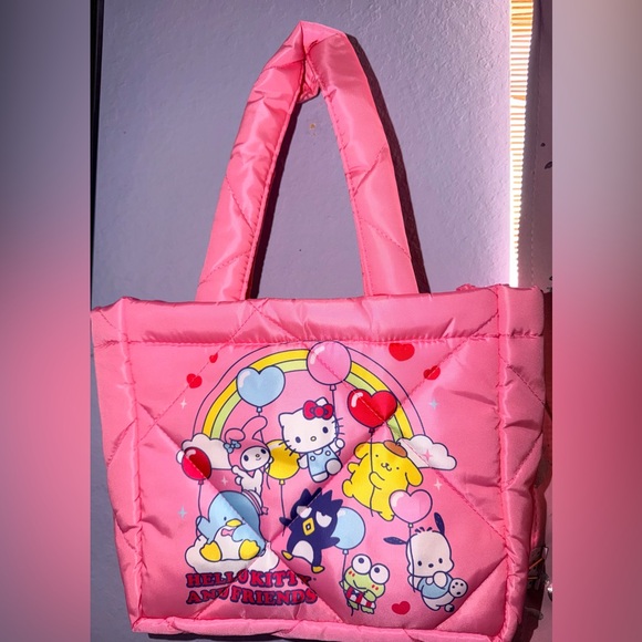 Hello Kitty Handbags - 🌈NWOT Hello Kitty Pink Tote Puffer Bag